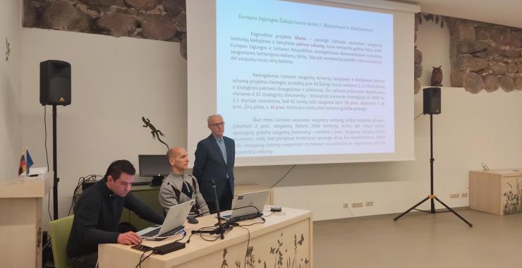 Įvyko projekto "Lietuvos saugomų teritorijų tinklo plėtra Europos žaliojo kurso kontekste" rezultatų pristatymo konferencija